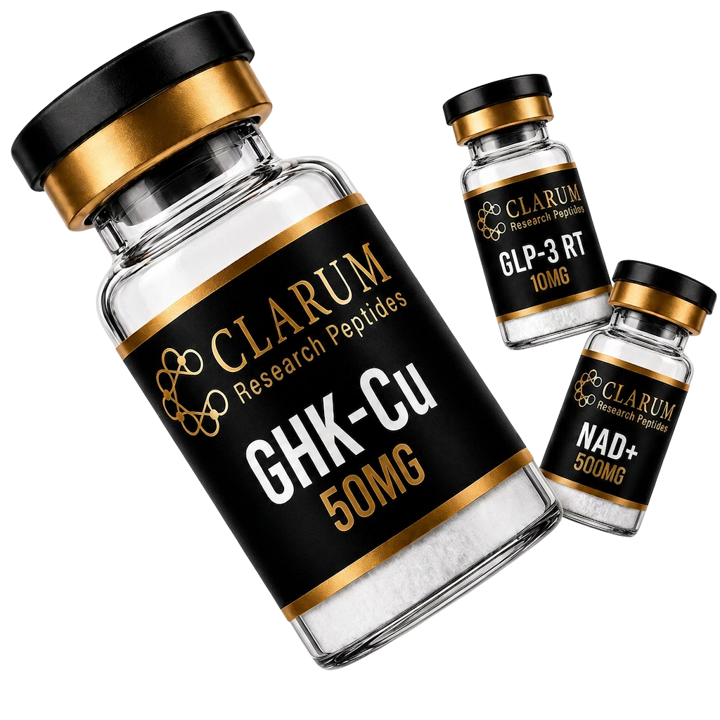 Clarum research peptide vials